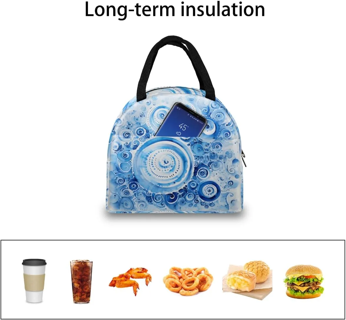 Fun Romance Design Lunch Tote Bag Reusable Insulated Bags Waterproof Adult Portable Meal Cooler Pack for Women Men Picnic Office Work Travel