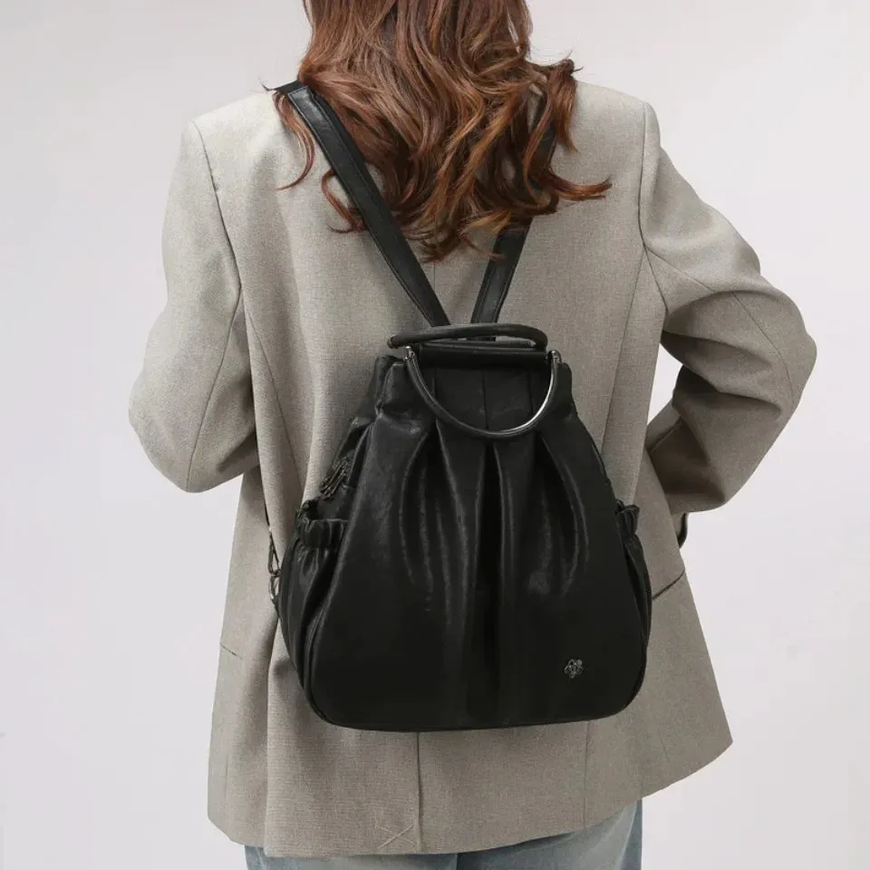 Fusion Backpack for Women Luxury Designer Rucksack Retro Style  Multi-Functional Travel Bag