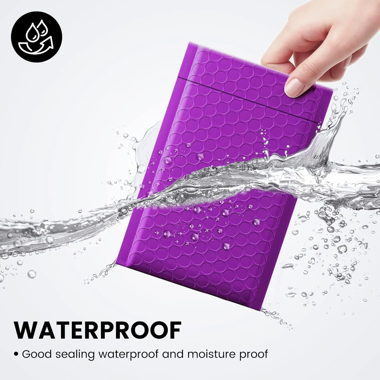 Fuxury Bubble Mailers 4x8 Inch Purple 200 Pack Padded Envelopes Usable Size 4x7" Thick Mailing Envelopes Bubble Opaque Padded Mailers Shipping Bags for Mailing Jewelry Makeup Small Business#000