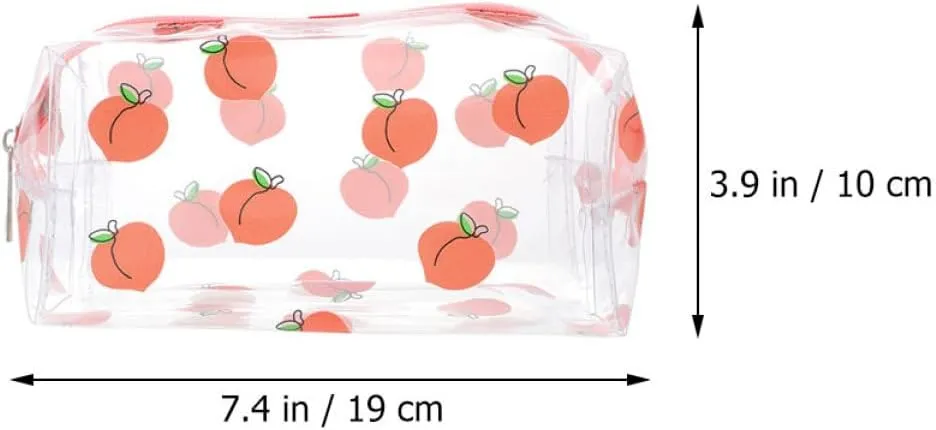 GALPADA 2pcs Clear Makeup Bag Toiletry Storage Container for Travel Lightweight Brush Organizer Women the Go