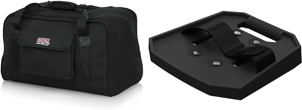 Gator 10" Speaker Tote Bag for QSC K10, Yamaha DXR10; With Electro-Voice Wireless Receiver Tray for EVERSE 8
