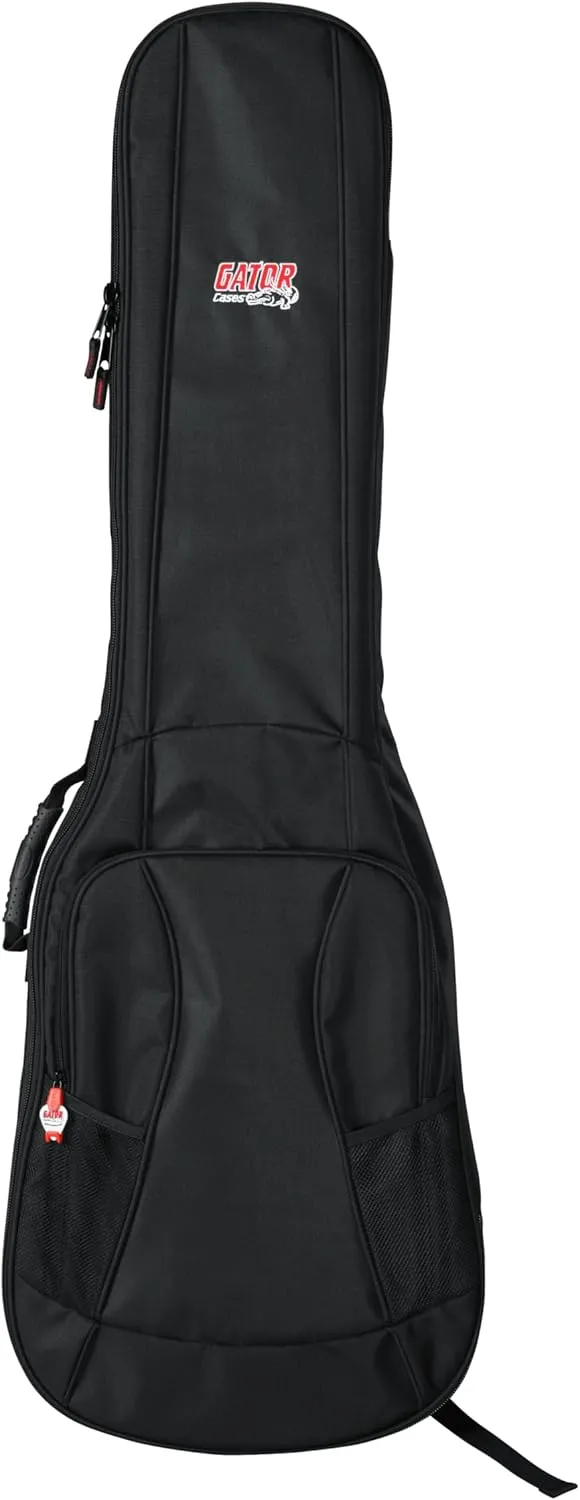 Gator Cases 4G-MiZone Series Gig Bag For Bass Guitars with Adjustable Backpack Straps, Fits Precision and Jazz Bass Style Bass Guitars (GB-4G-BASS)