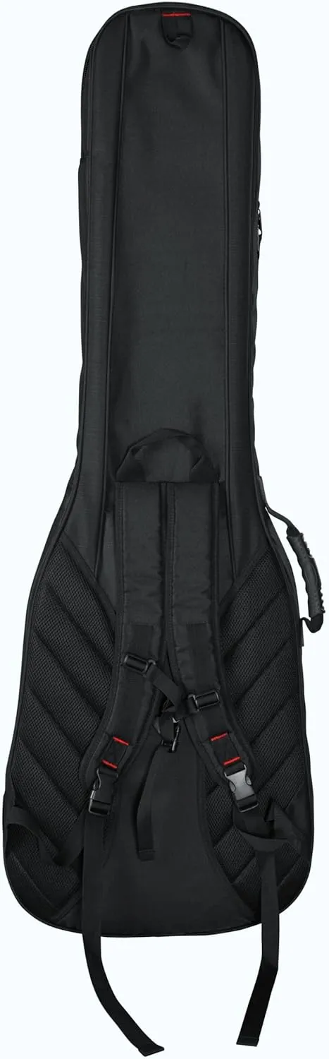 Gator Cases 4G-MiZone Series Gig Bag For Bass Guitars with Adjustable Backpack Straps, Fits Precision and Jazz Bass Style Bass Guitars (GB-4G-BASS)
