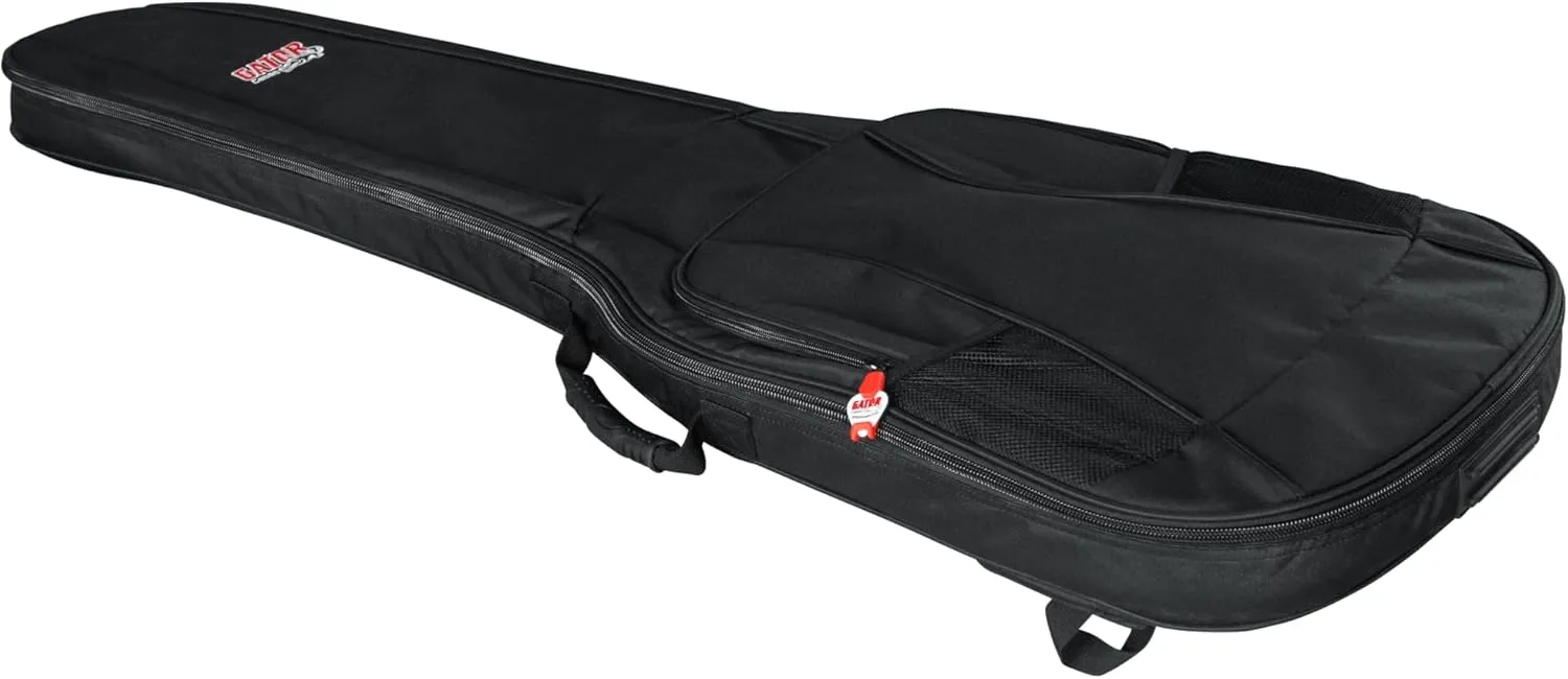 Gator Cases 4G-MiZone Series Gig Bag For Bass Guitars with Adjustable Backpack Straps, Fits Precision and Jazz Bass Style Bass Guitars (GB-4G-BASS)