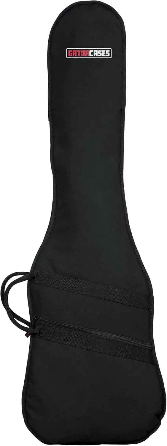 Gator Cases Foam Padded Bass Guitar Gig Bag, Fits Jazz and Precision Style Bass Guitars up to 46.5" in Length (GBE-BASS)