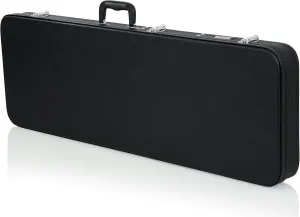 Gator Cases Hard-Shell Wood Case for Standard Electric Guitars, Fits Fender Strat/Tele Style (GWE-ELEC)