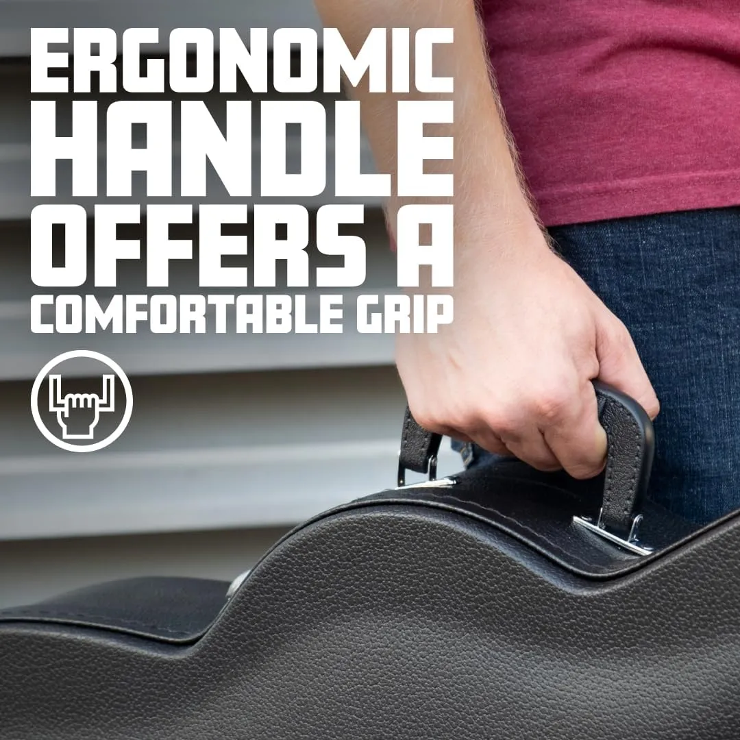 Gator Cases Hard-Shell Wood Case for Standard Electric Guitars, Fits Fender Strat/Tele Style (GWE-ELEC)