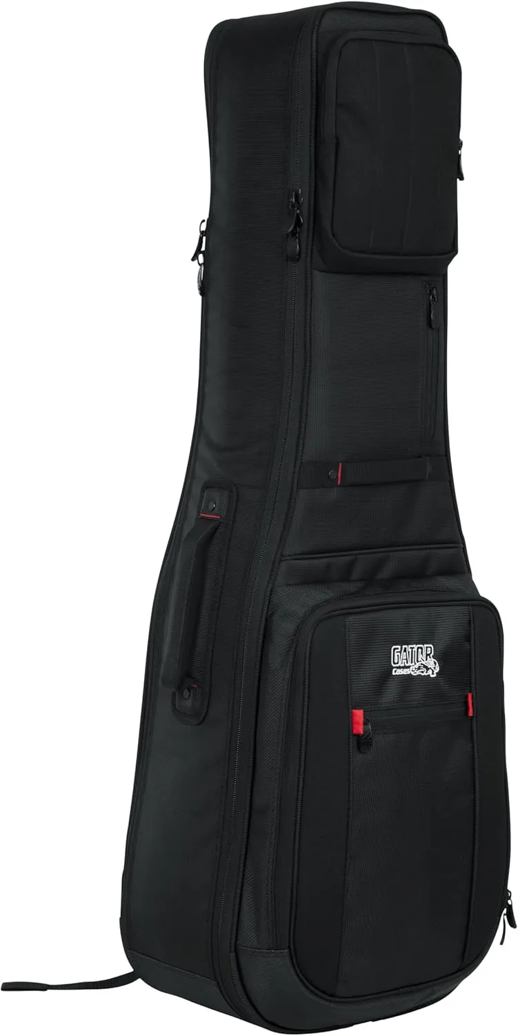 Gator Cases Pro-Go Ultimate Double Guitar Gig Bag; Holds (2) Electric Guitars (G-PG-ELEC-2X)