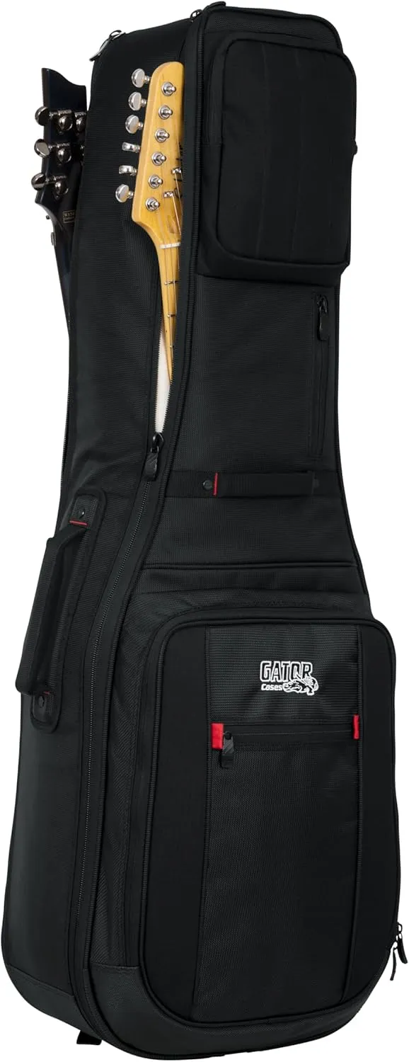 Gator Cases Pro-Go Ultimate Double Guitar Gig Bag; Holds (2) Electric Guitars (G-PG-ELEC-2X)