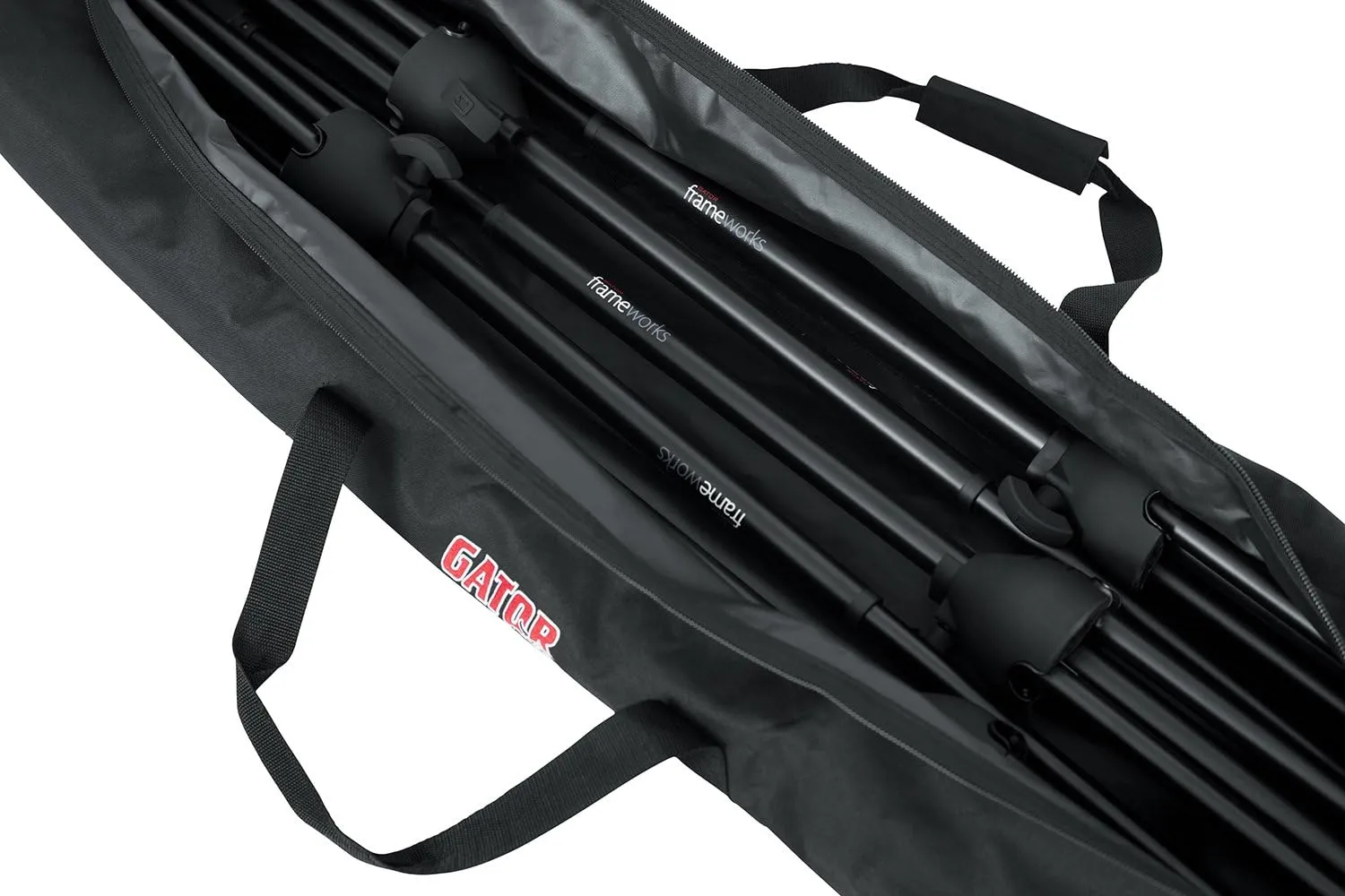 Gator Cases Speaker Stand Carry Bag (50")   Gravity Speaker Pole Cable Clips
