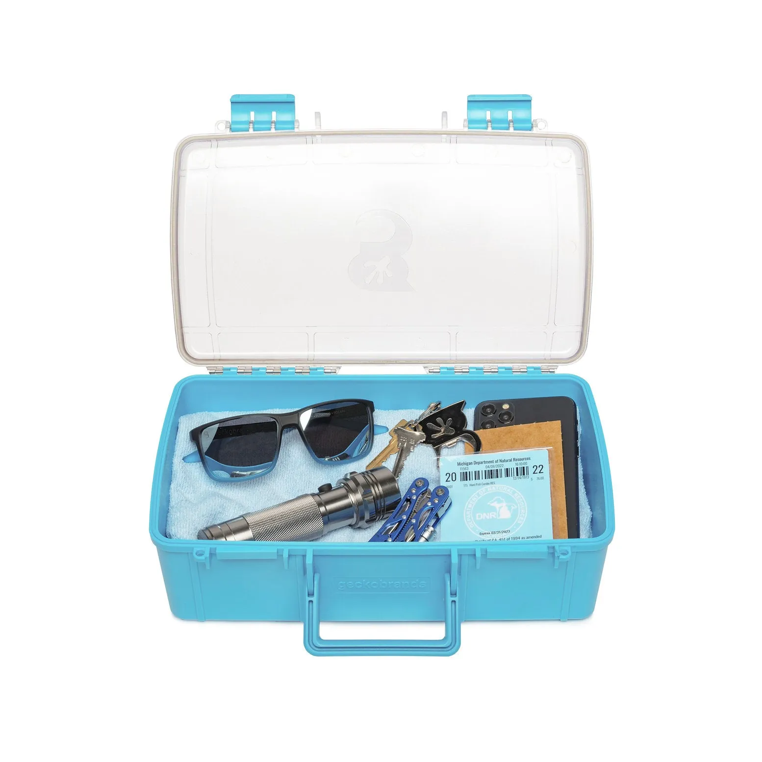Geckobrands Waterproof Dry Box, Dual Latch