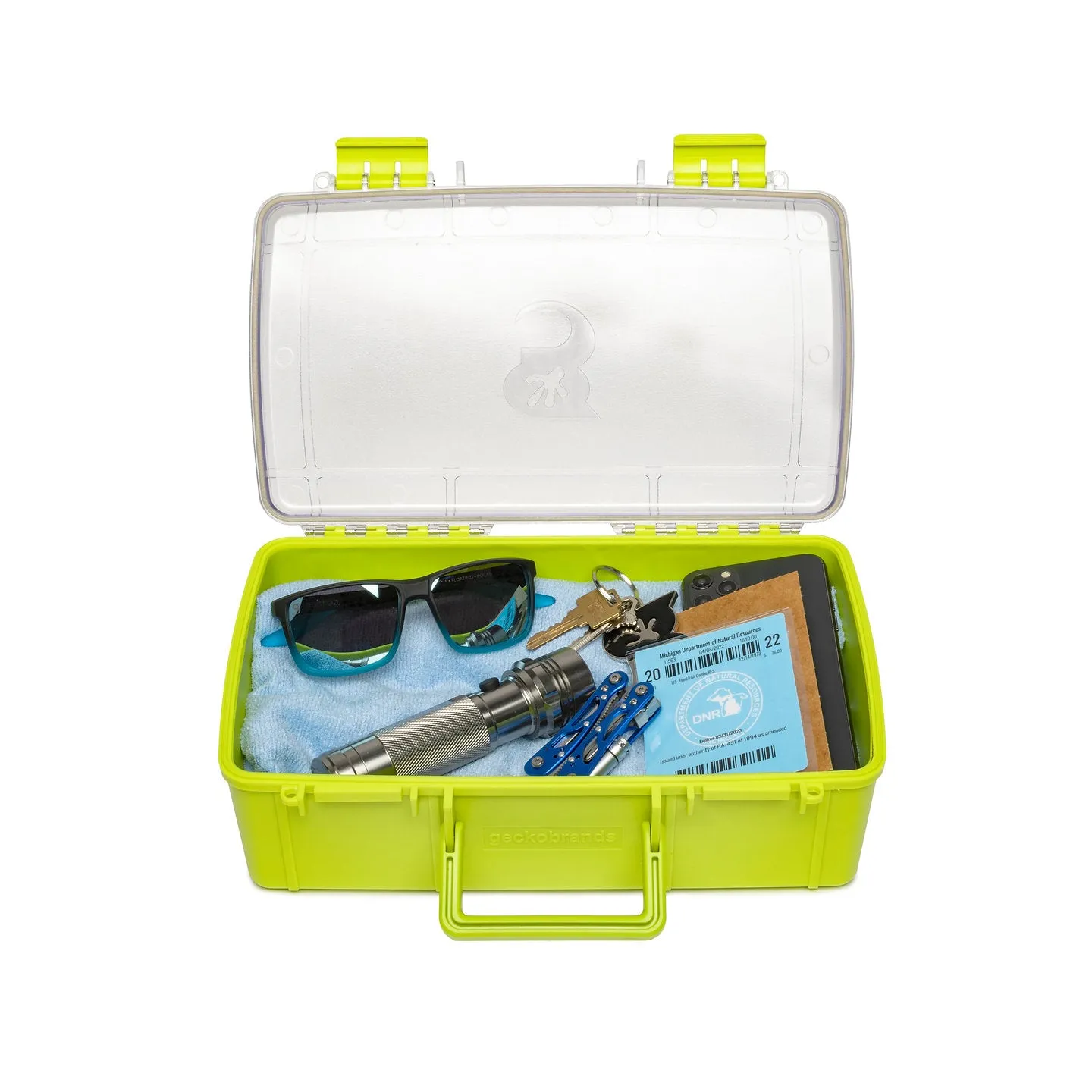 Geckobrands Waterproof Dry Box, Dual Latch