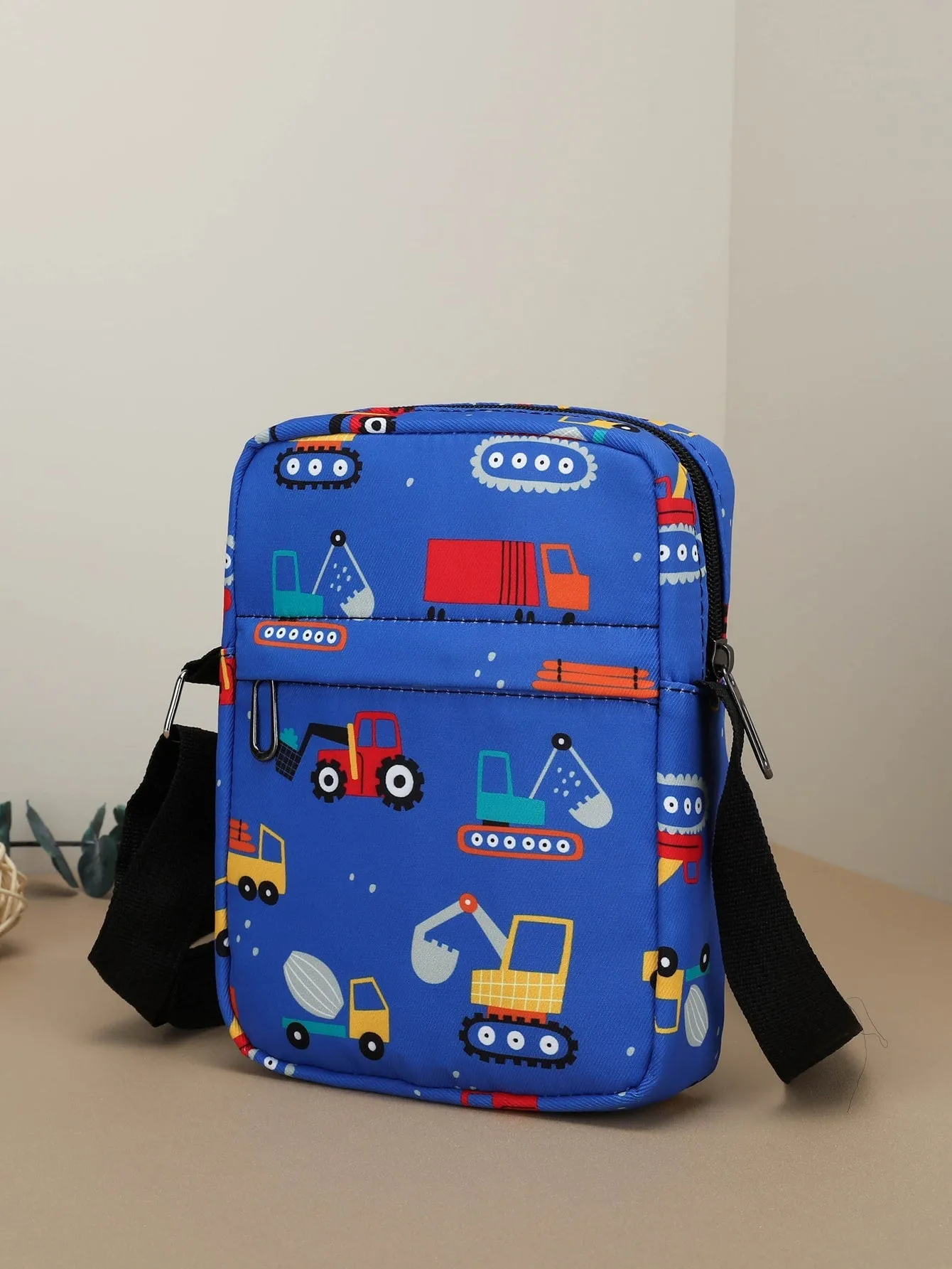 Girls Random Heart & Unicorn Pattern Zipper Square Bag - FD