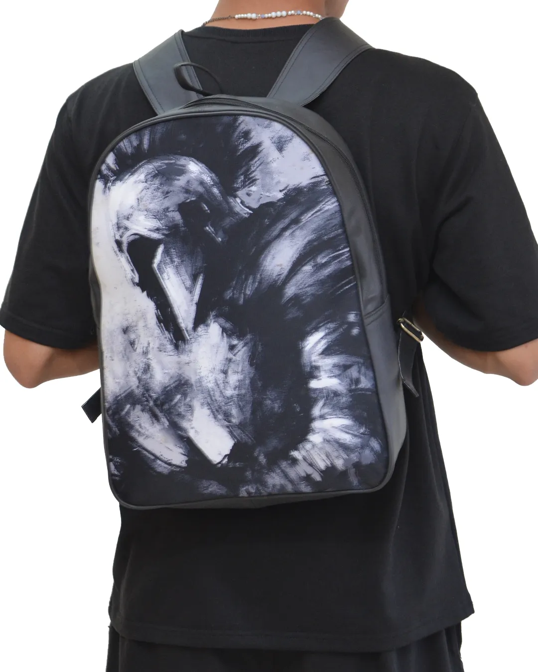 Gladiator D Faux Leather Backpack
