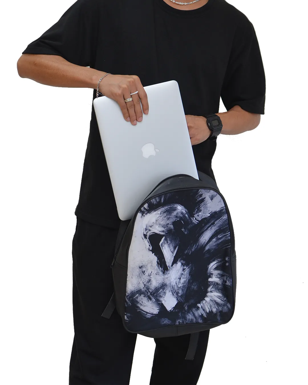 Gladiator D Faux Leather Backpack