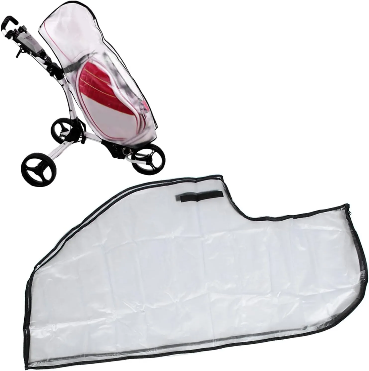 GLOGLOW Waterproof Transparent Bag Cover Dustproof Rainproof PVC Material for Lovers Suitable for Most Bags