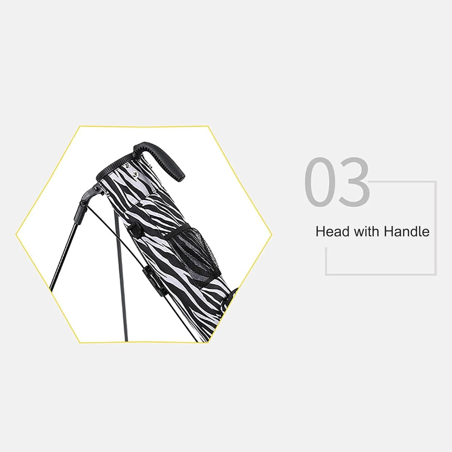 Golf Bag, Lightweight Golf Club Bags with Stand and Strap, Pitch and Putt Golf Cart Bag, Golf Gifts for Men