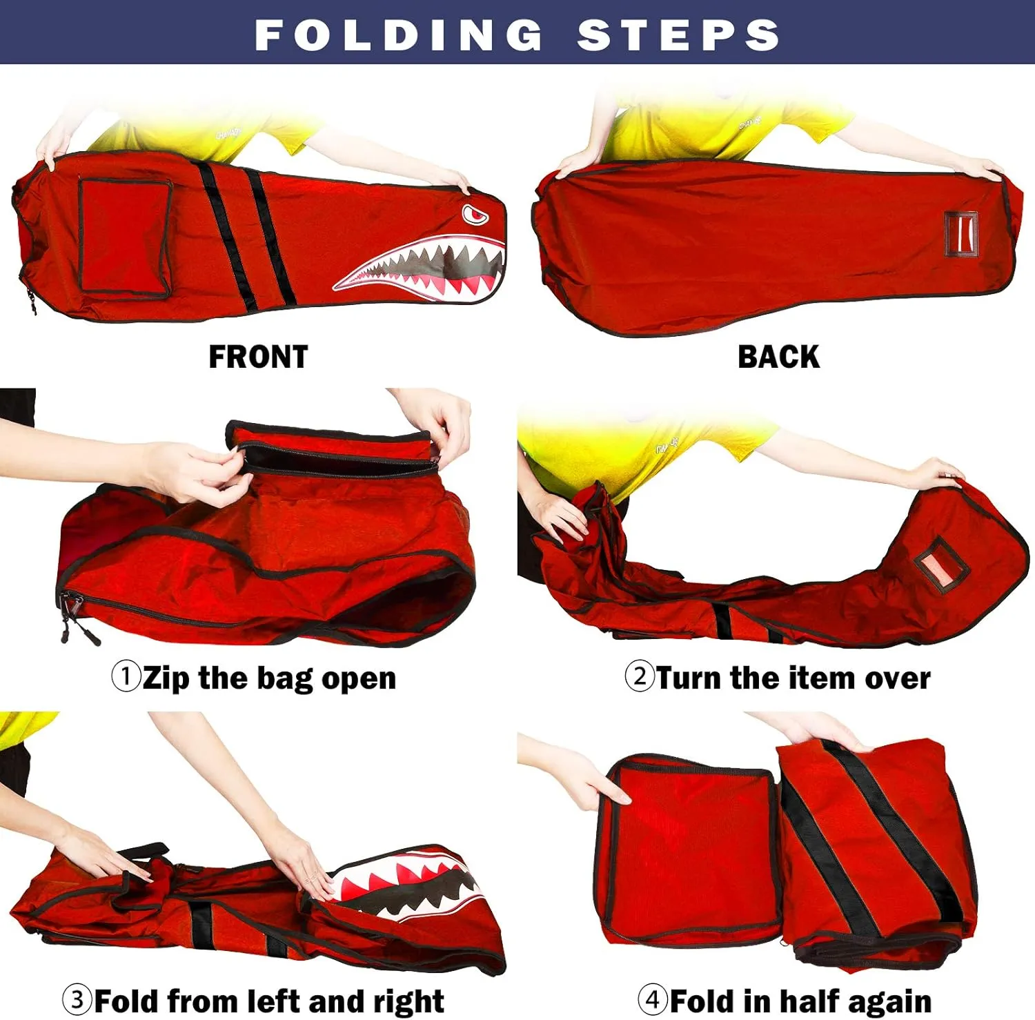 Golf Bag Rain Covers Golf Rain Bag Dustproof Waterproof Foldable Golf Protection Accessories Multi Color with Shark Design