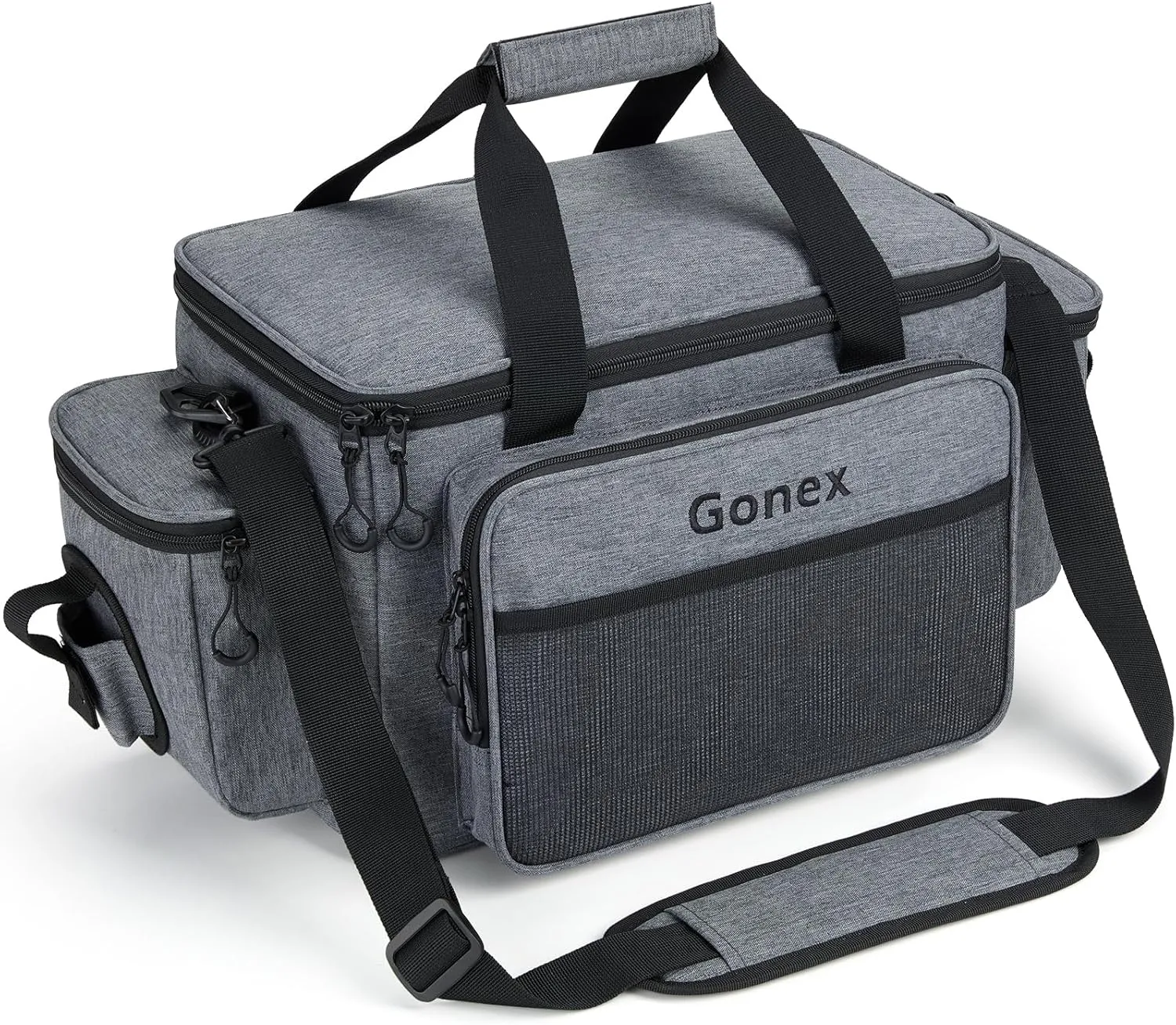 Gonex Fishing Tackle Bags for Saltwater & Freshwater, Fishing Gear Storage Bag with Water Resistant Bottom Suitable for 3600 3700 Size Tackle Box