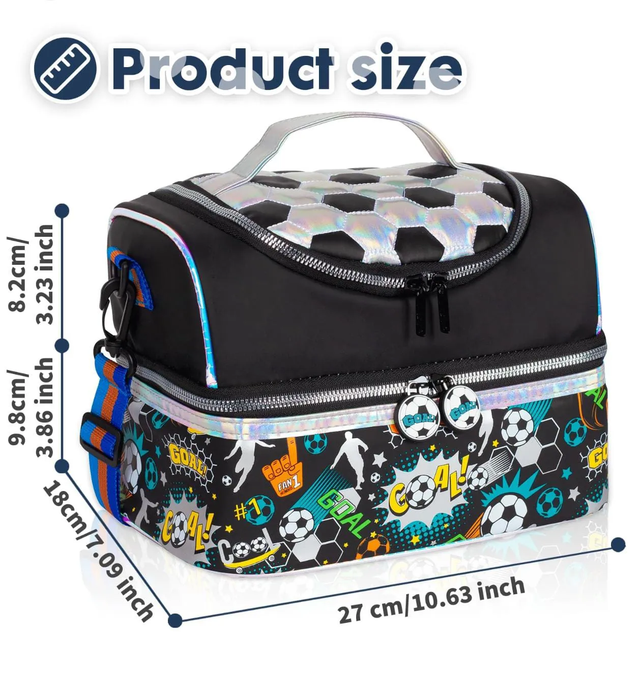 Gorgeous 2 Section Insulated Lunch Bags