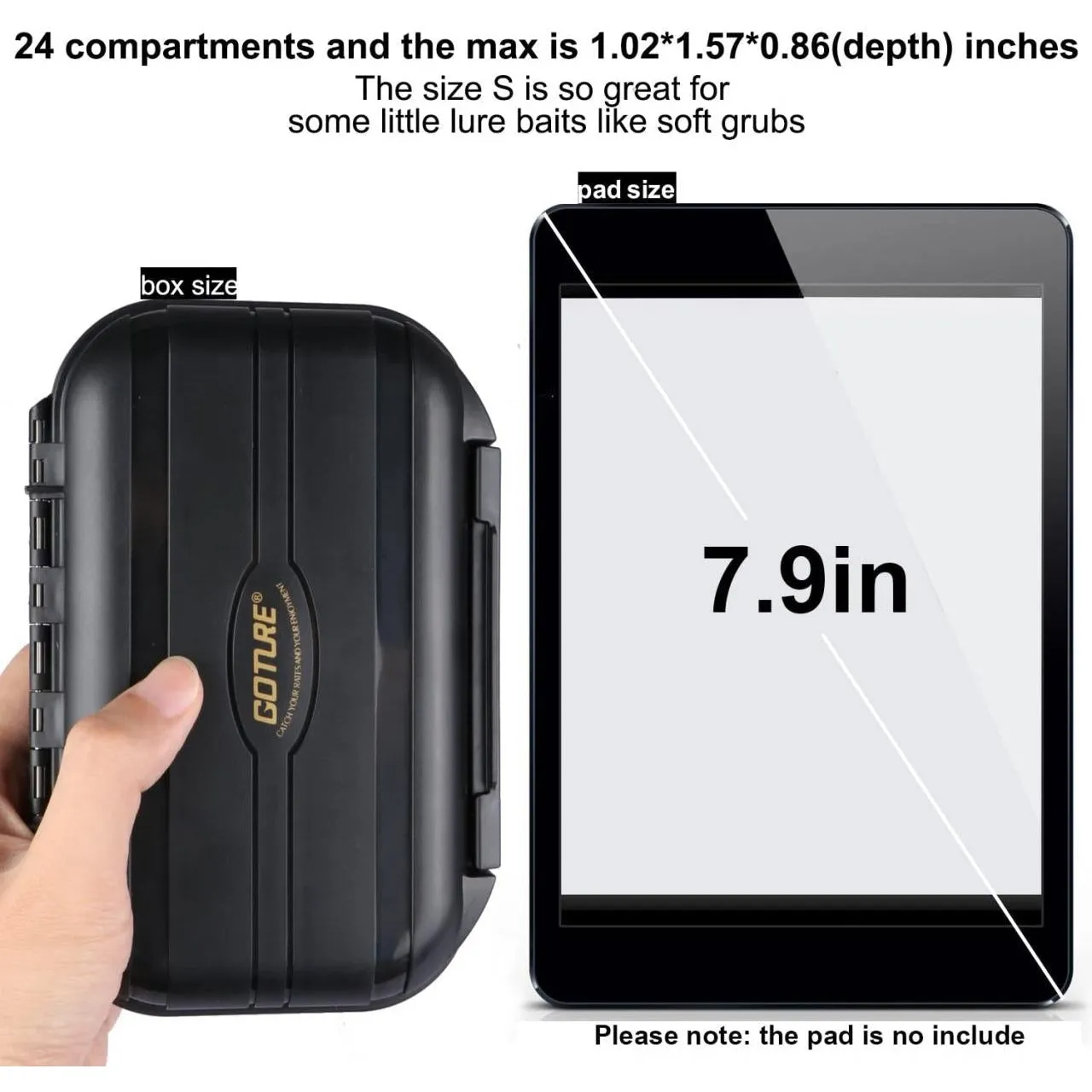 Goture Waterproof Fishing Tackle Box