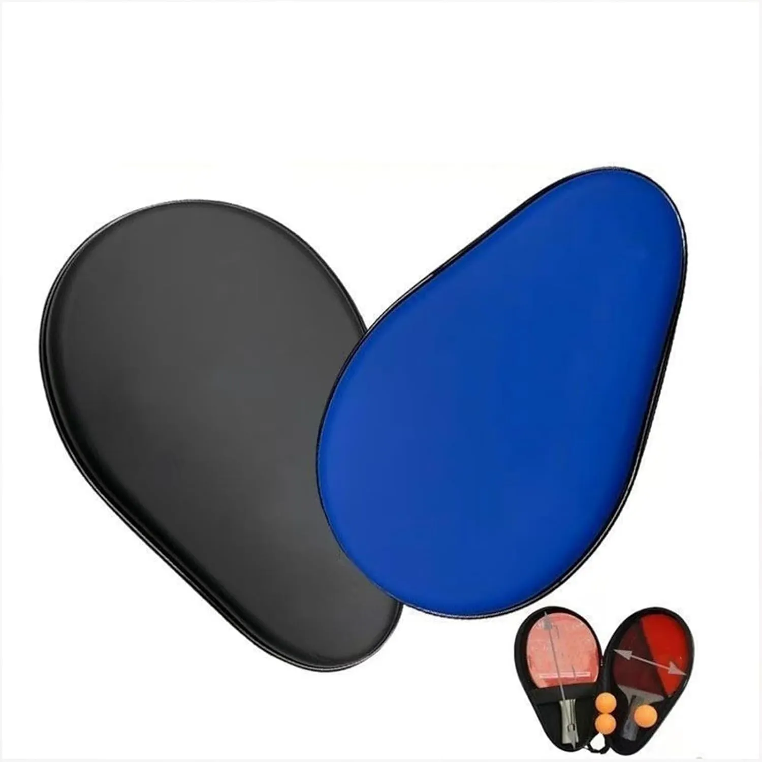 Gourd Shape Pingpong Paddle Case Waterproofs Table Tennis Rackets Storage Bag Zippers Handbag Table Tennis Accessory