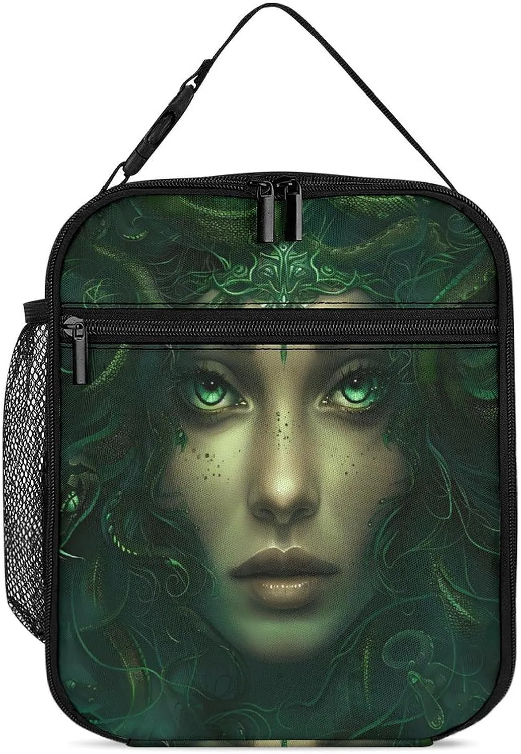 Greek Mythology Medusa Lunch Box Insulated Lunch Bag Lunch Tote Cooler Bag Handbag for Office Travel Picnic