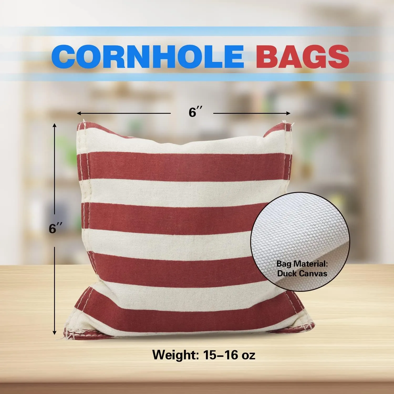 GSE Games & Sports Expert Set of 8 Premium Weather Resistant Cornhole Bags. Regulation Size and Weight Bean Bags for Cornhole Toss Games (Several Styles Available)