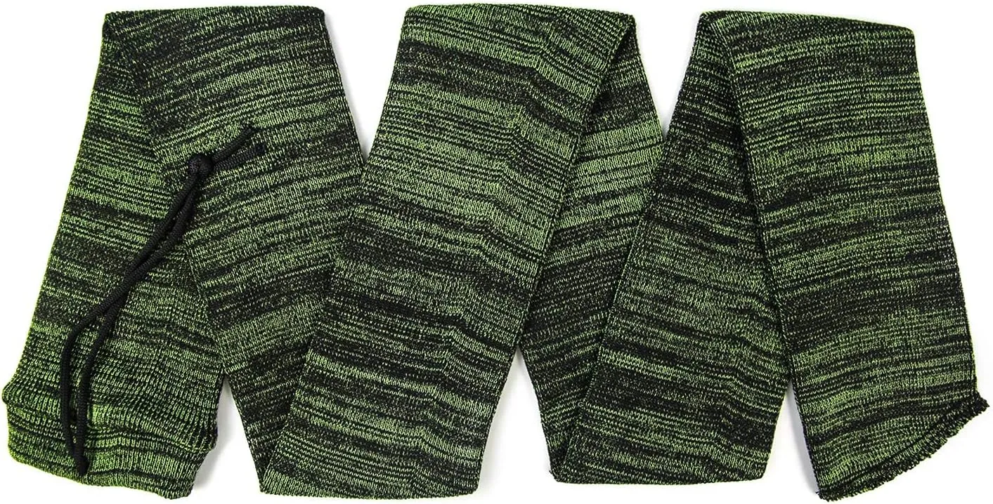 GUGULUZA 4-Pack Thick Gun Socks for Storage Rifle and Shotguns with or without Scope, Silicone-Treated, Drawstring Closure, 52 Inches