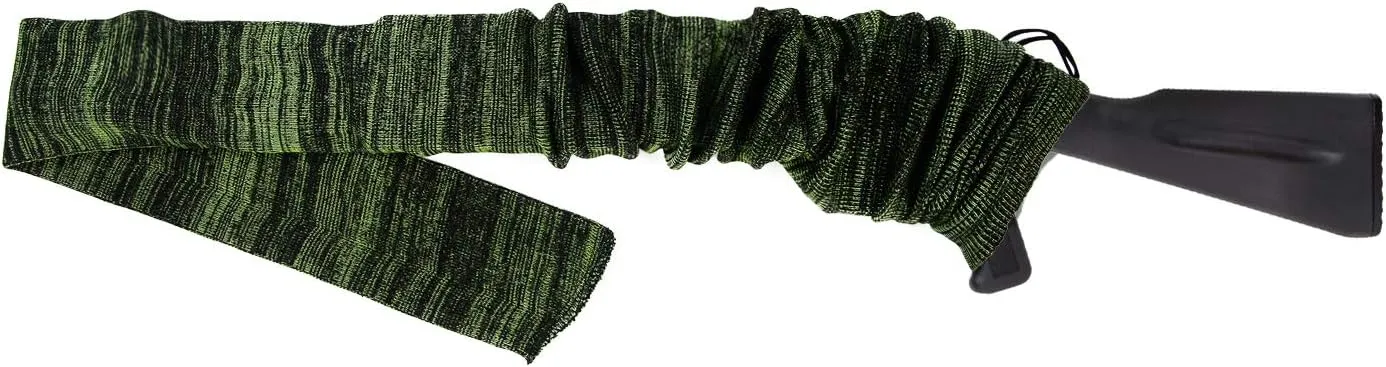 GUGULUZA 4-Pack Thick Gun Socks for Storage Rifle and Shotguns with or without Scope, Silicone-Treated, Drawstring Closure, 52 Inches