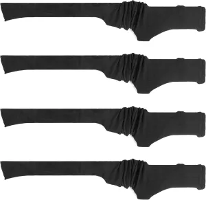 GUGULUZA 4-Pack Thick Gun Socks for Storage Rifle and Shotguns with or without Scope, Silicone-Treated, Drawstring Closure, 52 Inches