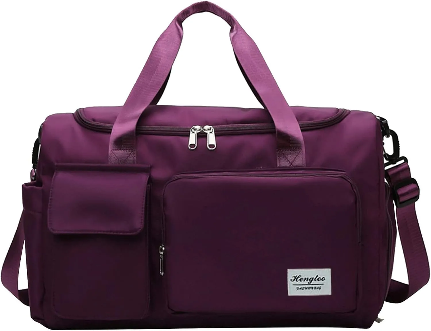 Gym Bag Women with Shoes Compartment,28L Waterproof Duffel Bag,Overnight Bag for Sports Workout Yoga Travel