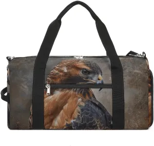 Gym Bags for Men Women Fur And Feathers Duffle Bag Travel Overnight Bag with Shoe Compartment Tote Bags