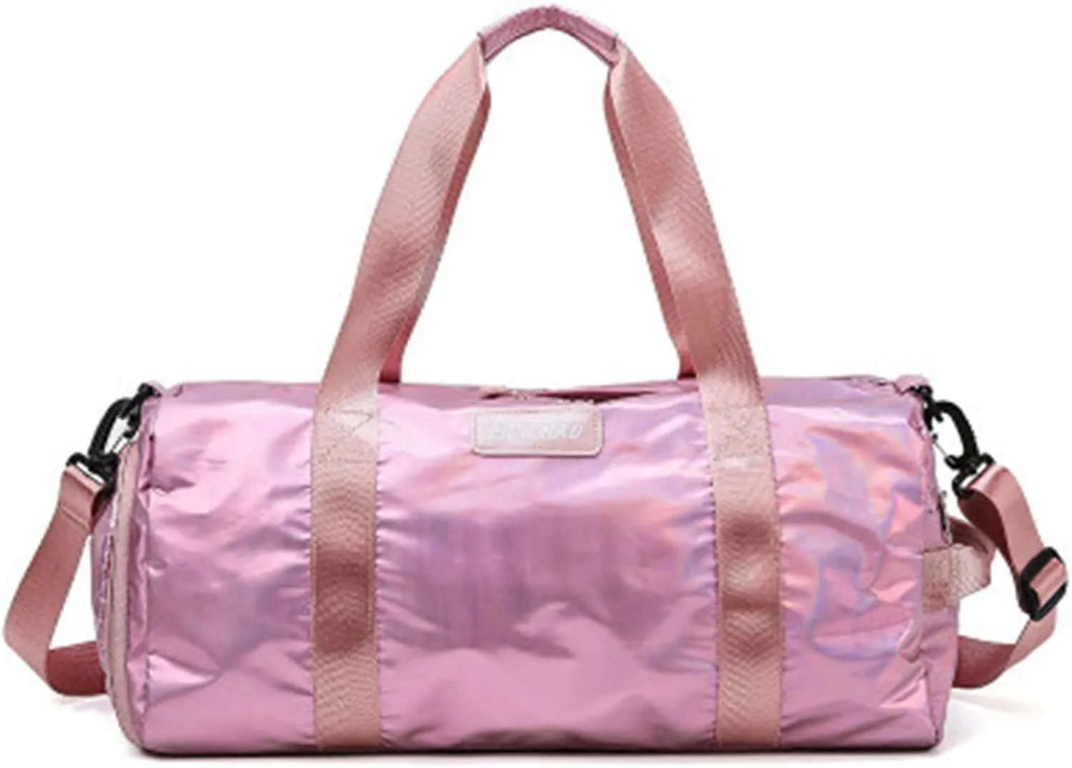 Gym Bags Outdoor Duffel Bag Waterproof Men Gym Bag with Shoes Compartment Travel Luggage Bags Women Fitness Bag (Color : Silver) (Silver)