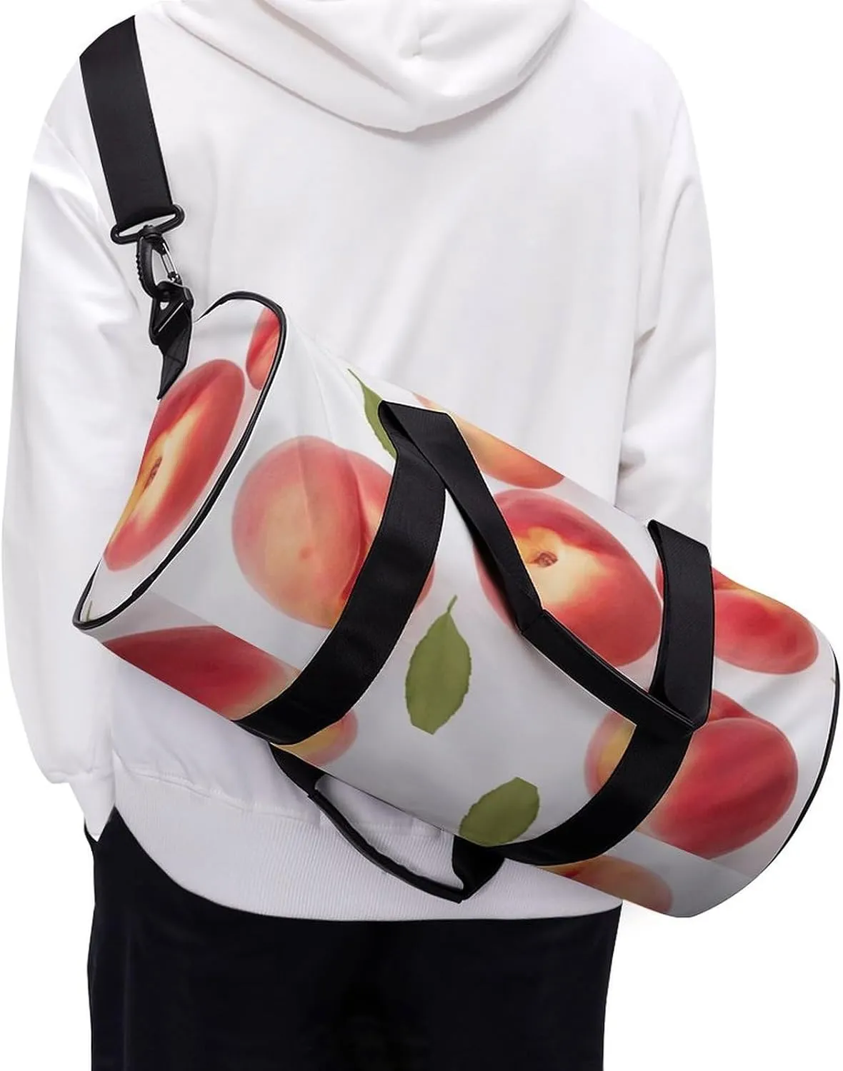 Gym Bags Small Peach Duffel Bag Overnight Bag with Shoe Compartment Carryon Bag for Men Women