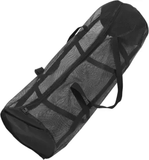 Gym Duffel Bag Mesh Basketball Carrying Bag for Balls Shoulder Strap Multi-sport Equipment Storage