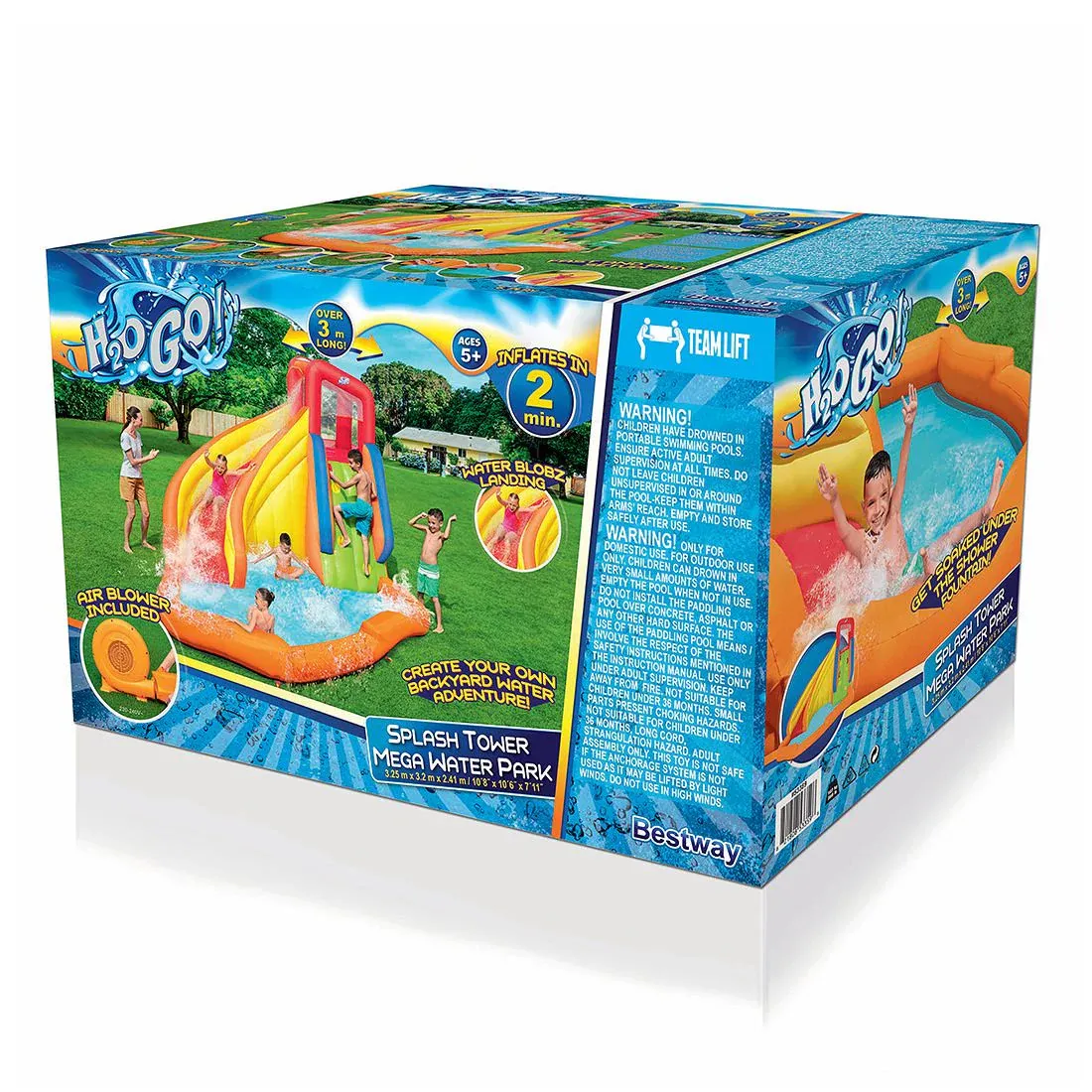 H2OGO! Splash Tower Mega Water Park Suitable Ages; 5  years