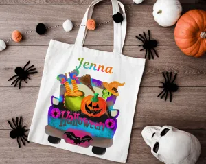 Halloween Personalized Trick or Treat Bag | Trick Or Treat Bag For Kids | Child's Candy Bag