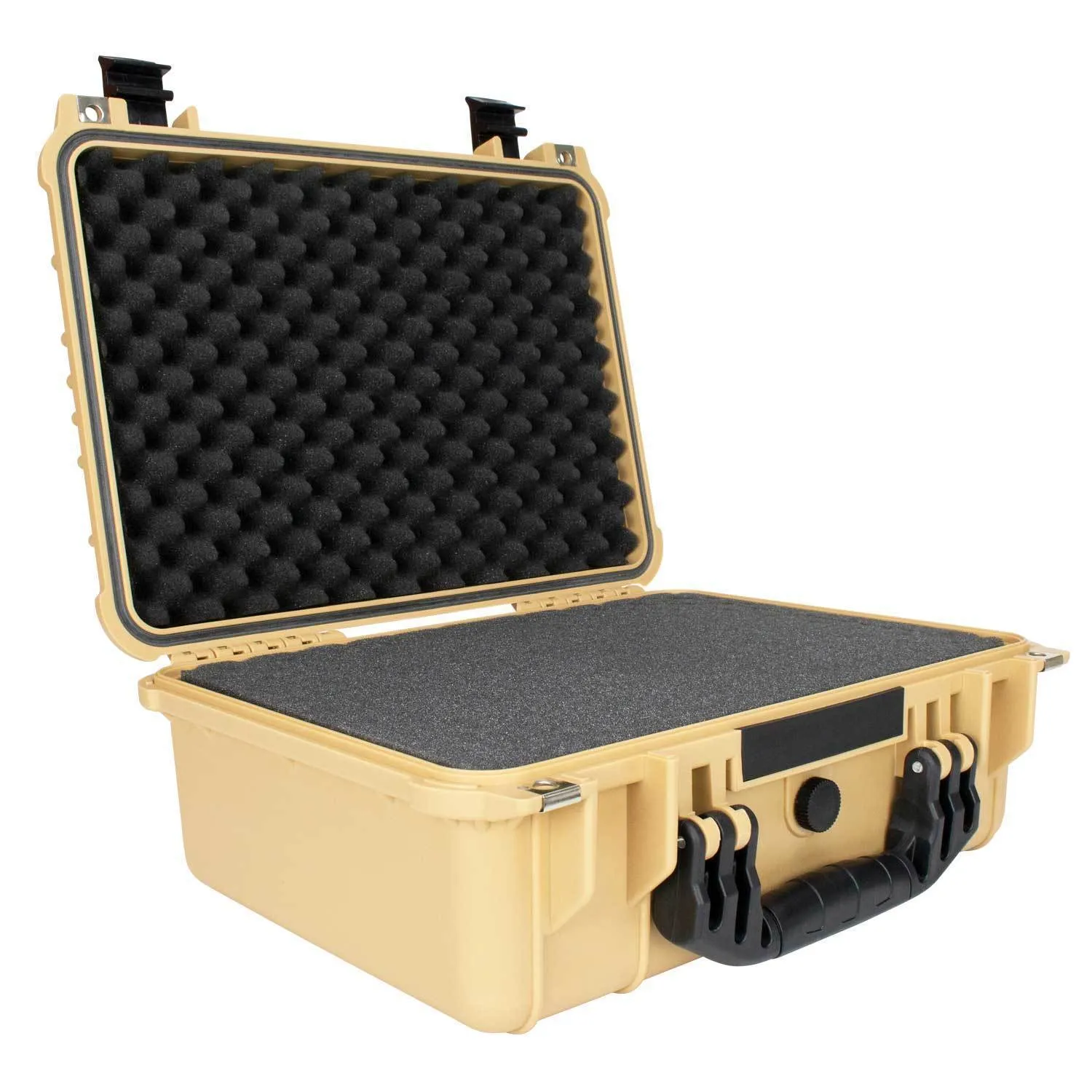 HARD 4 PISTOL GUN CASE WITH LOCKING HOLES & AUTO PRESSURE ADJUSTMENT