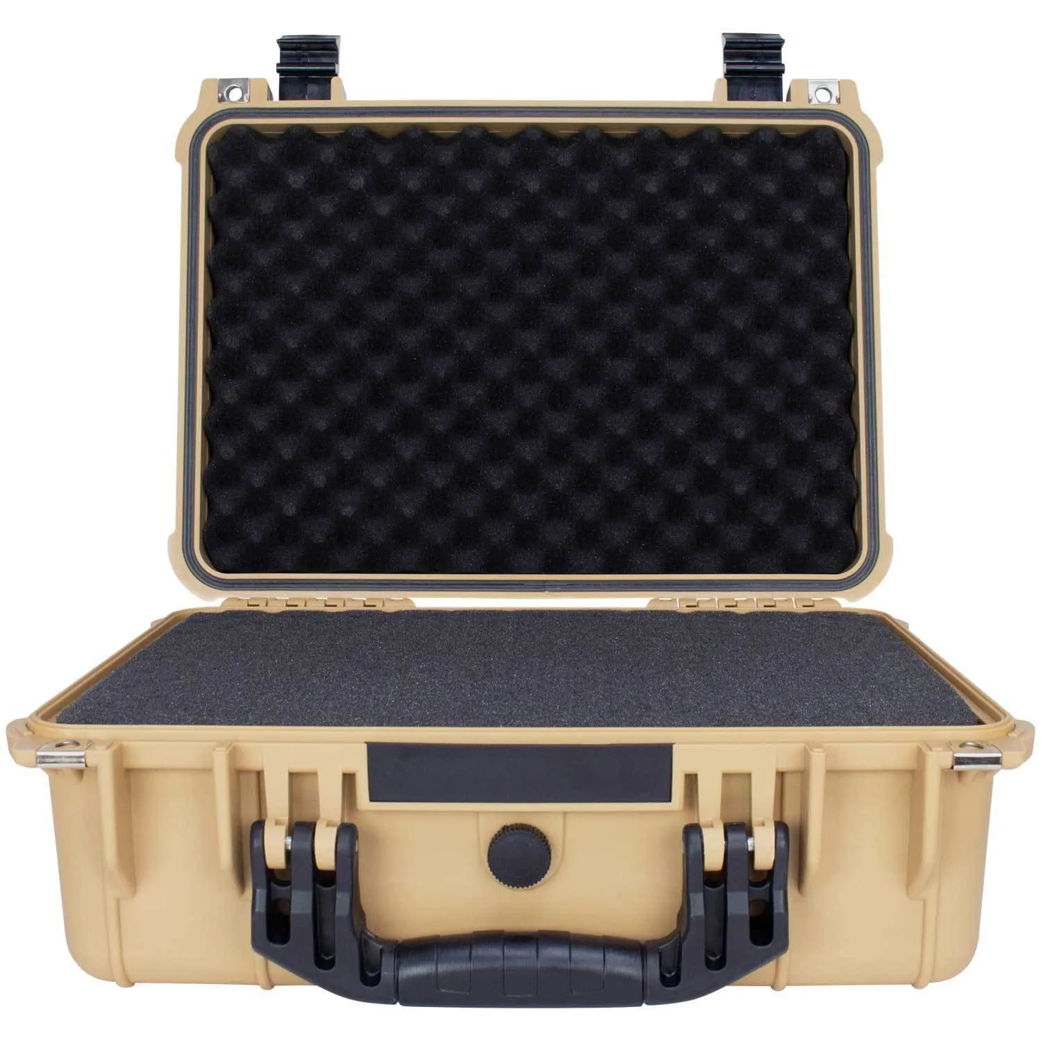 HARD 4 PISTOL GUN CASE WITH LOCKING HOLES & AUTO PRESSURE ADJUSTMENT