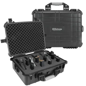 Hard 5 Pistol Gun Case With Locking Holes & Auto Pressure Adjustment