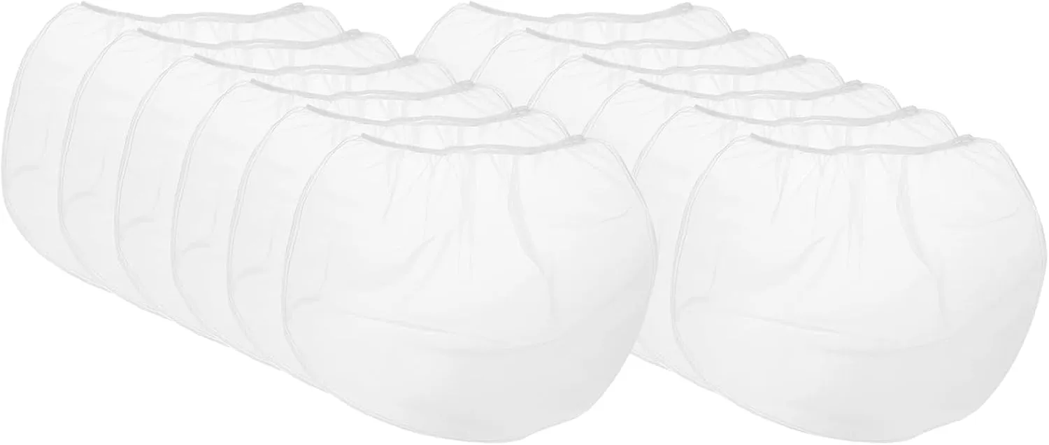 HARFINGTON Paint Strainer Bags 5Gallon 1.54"x1.95" Nylon Bag with Elastic Opening 12Pcs