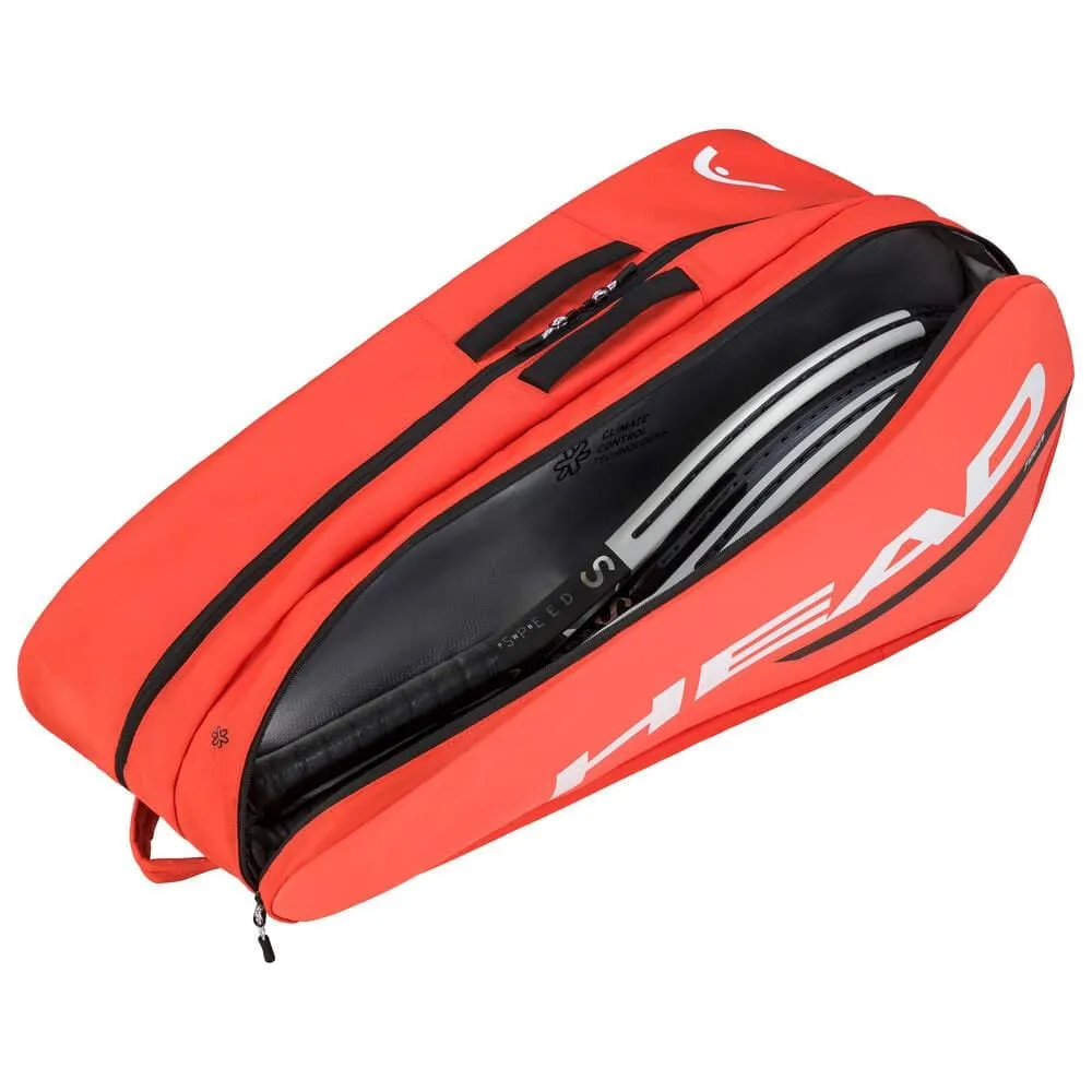 HEAD Tour Tennis Racket Bag L - Fluorescent Orange