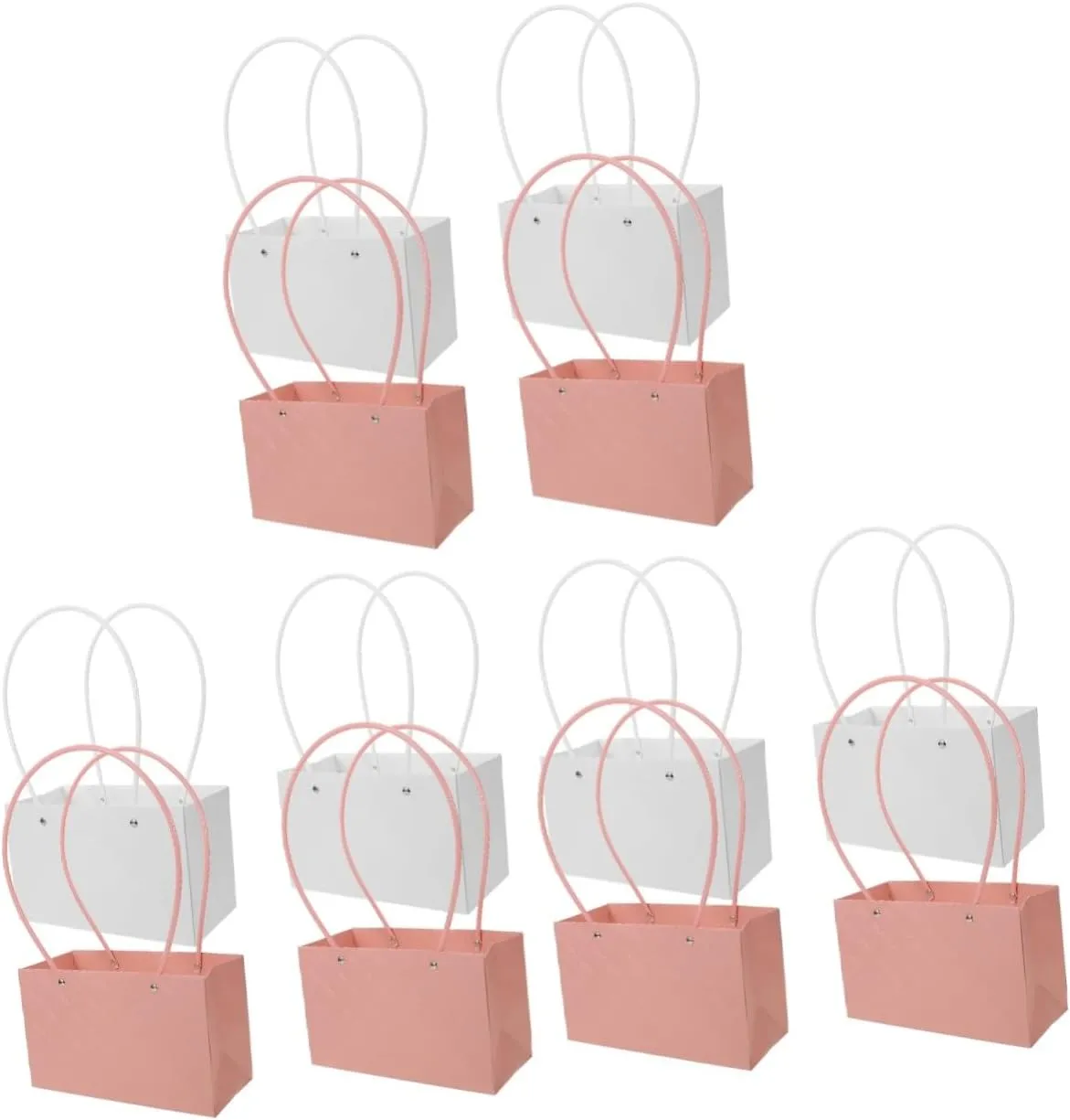HEALEEP 3sets 4pcs Elegant Floral Packaging Bags for Bouquets Stylish Present Bags for Weddings Birthdays and Special Occasions Wrapping Boxes 4pcs*3
