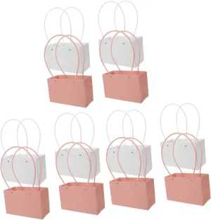 HEALEEP 3sets 4pcs Elegant Floral Packaging Bags for Bouquets Stylish Present Bags for Weddings Birthdays and Special Occasions Wrapping Boxes 4pcs*3