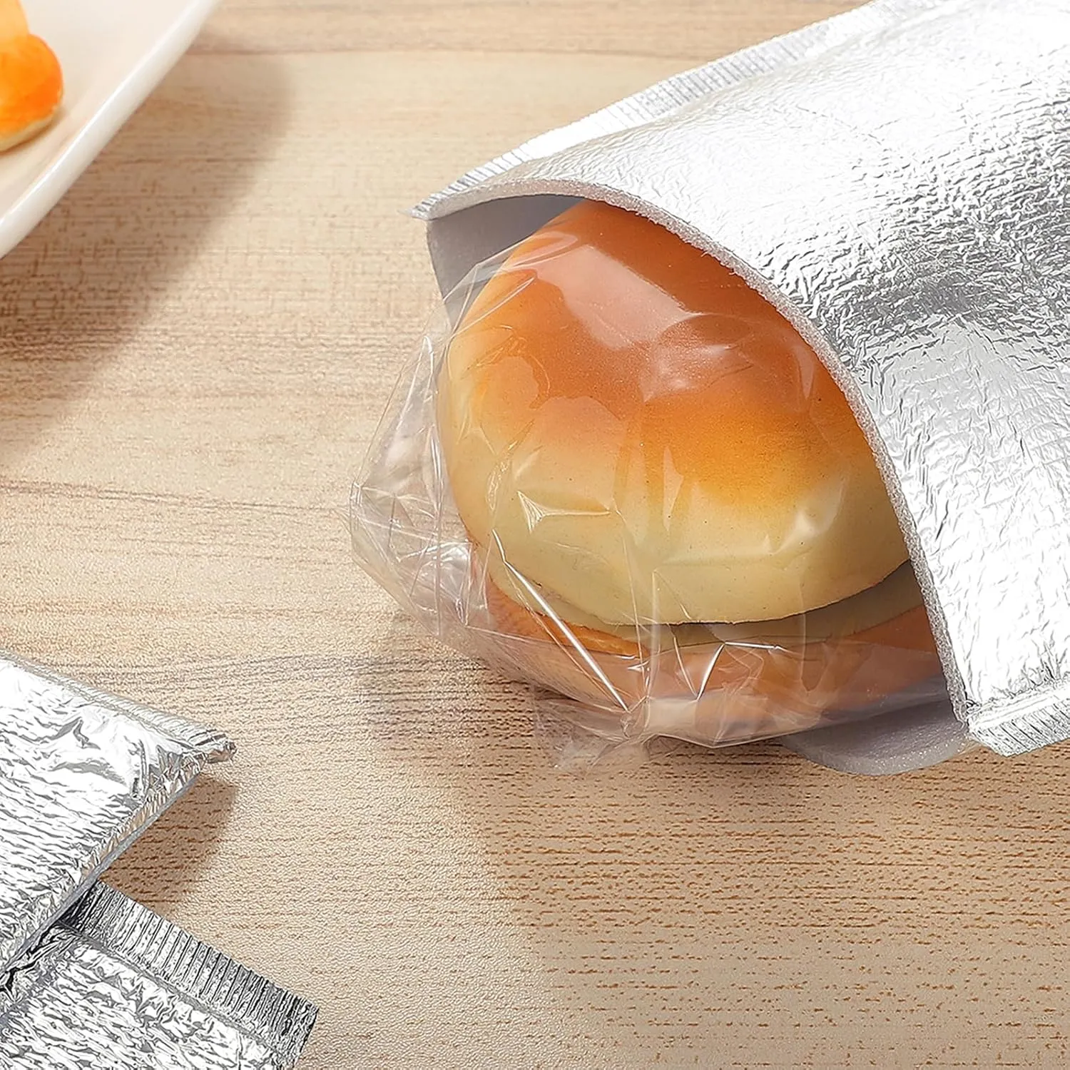 Hemoton 100 pcs The Tote Grocery Bag Holder Thermal Sandwich Bag hot Thermal Bag Bag Food Thermal