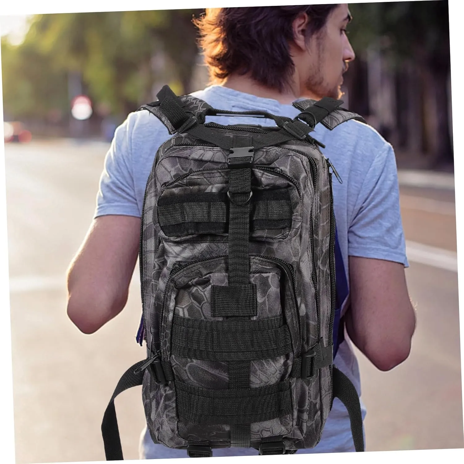 Hiking Storage Pouch Carry Back Practical Storage Bag Messenger Bag Back Storage Pouch Survival Gear and
