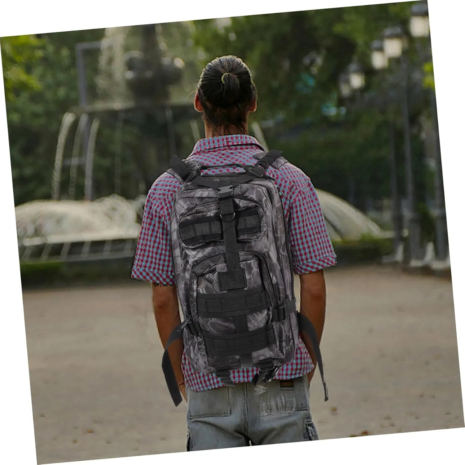 Hiking Storage Pouch Carry Back Practical Storage Bag Messenger Bag Back Storage Pouch Survival Gear and