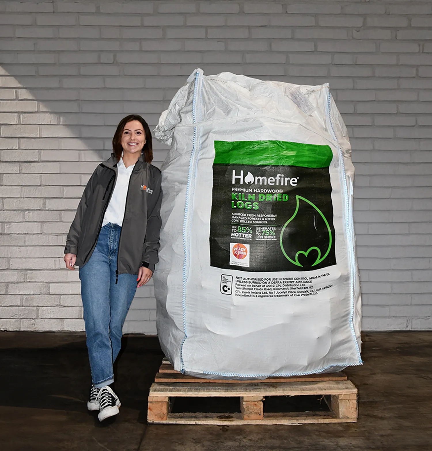 Homefire Kiln Dried Hardwood Logs - Bulk Bag (1.6m3)