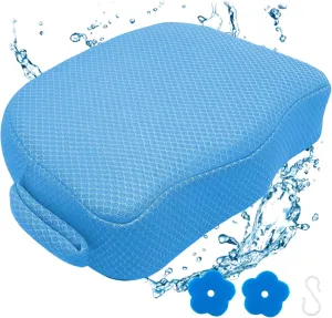 Hot Tub Booster Seat for Adults, 5 Inch Thick Supportive Cushion with Non-Slip Bottom, Weighted for Quick Sink Without Float, Spa Booster Seat for Hot Tub (Including Inflatable), Pool, Bathtub
